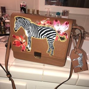 ALDO ZEBRA JEWELED PURSE 👜